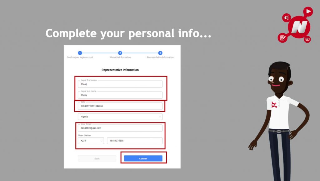 how to complete your personal information for signing up for opera news hub