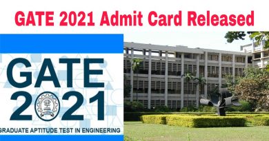 GATE 2021 admit card is out Check how to download hall ticket iit bombay