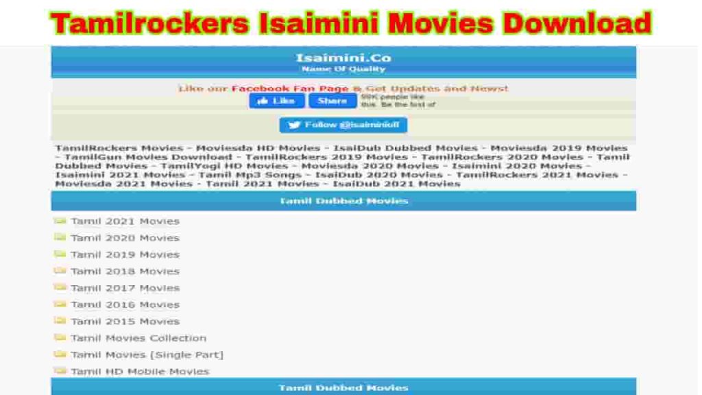 tamilrockers isaimini tamil movie download free 2021