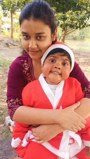 Phugla with his aunty